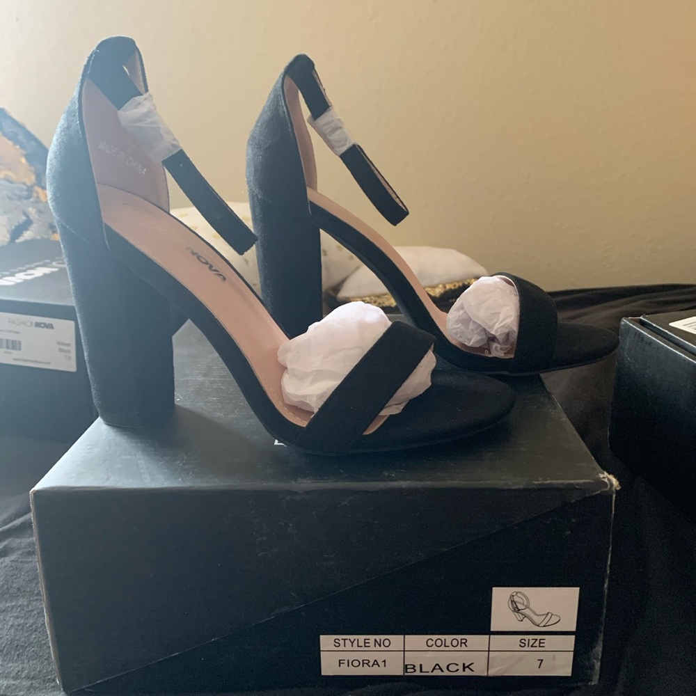 Black heels